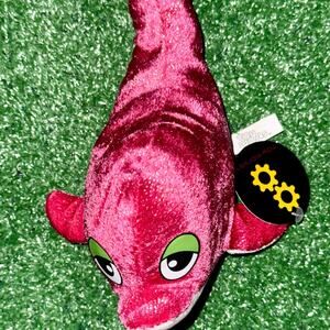 The Toy Factory Pink Sparkly Dolphin Plush New With Tag